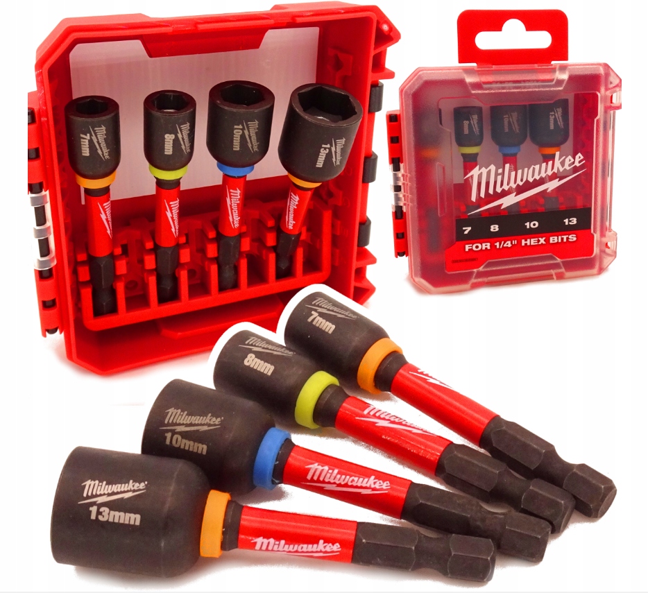 Sada rázových nástrčných kľúčov Milwaukee 4932492445 7-13 mm 4 ks.